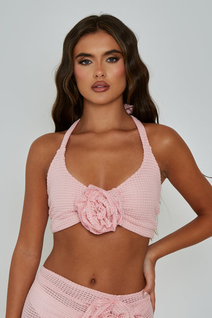 Ella Pink Halter Top / PRE ORDER