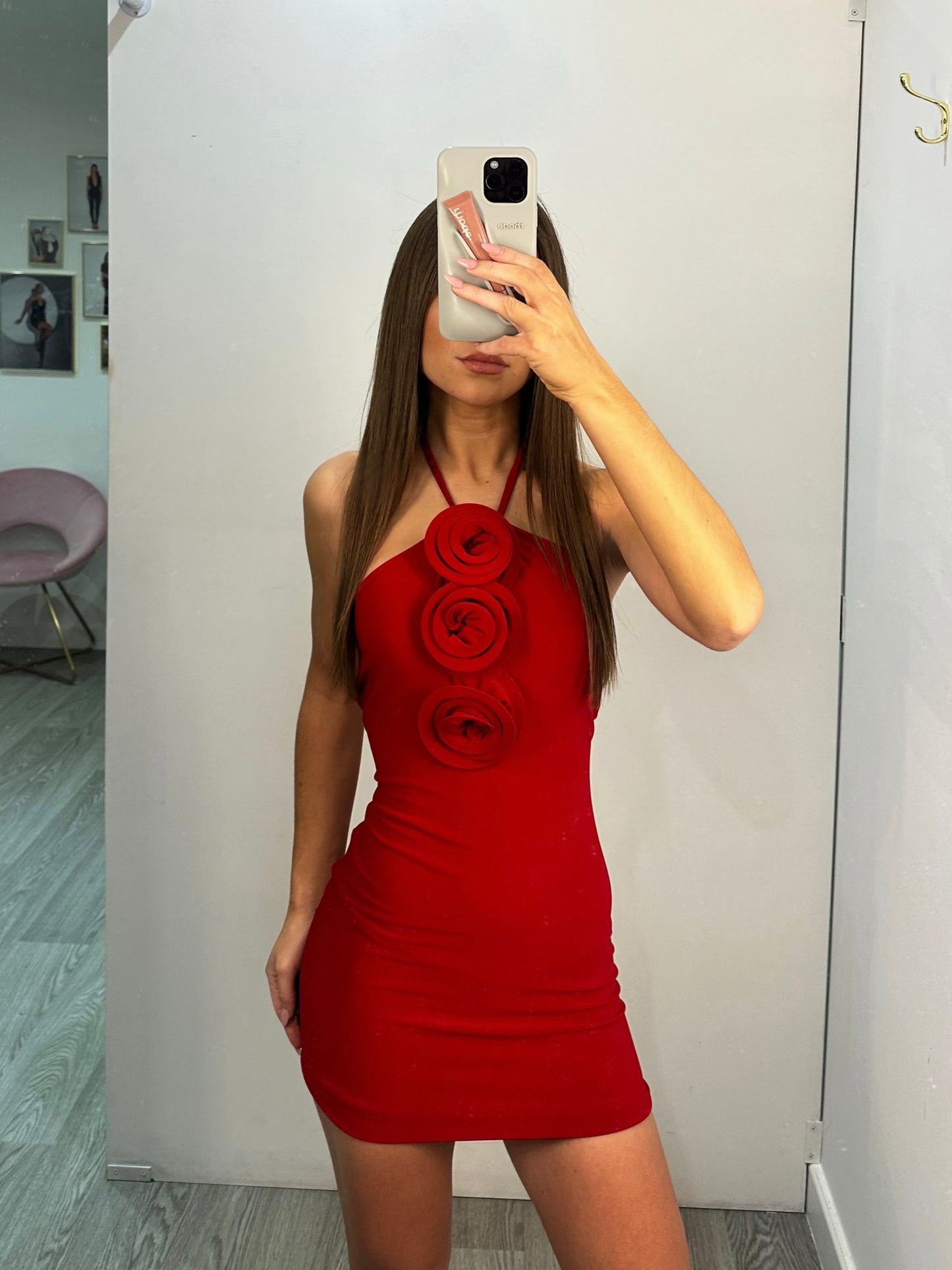 Red Rose Dress / BLACK FRIDAY SAMPLE