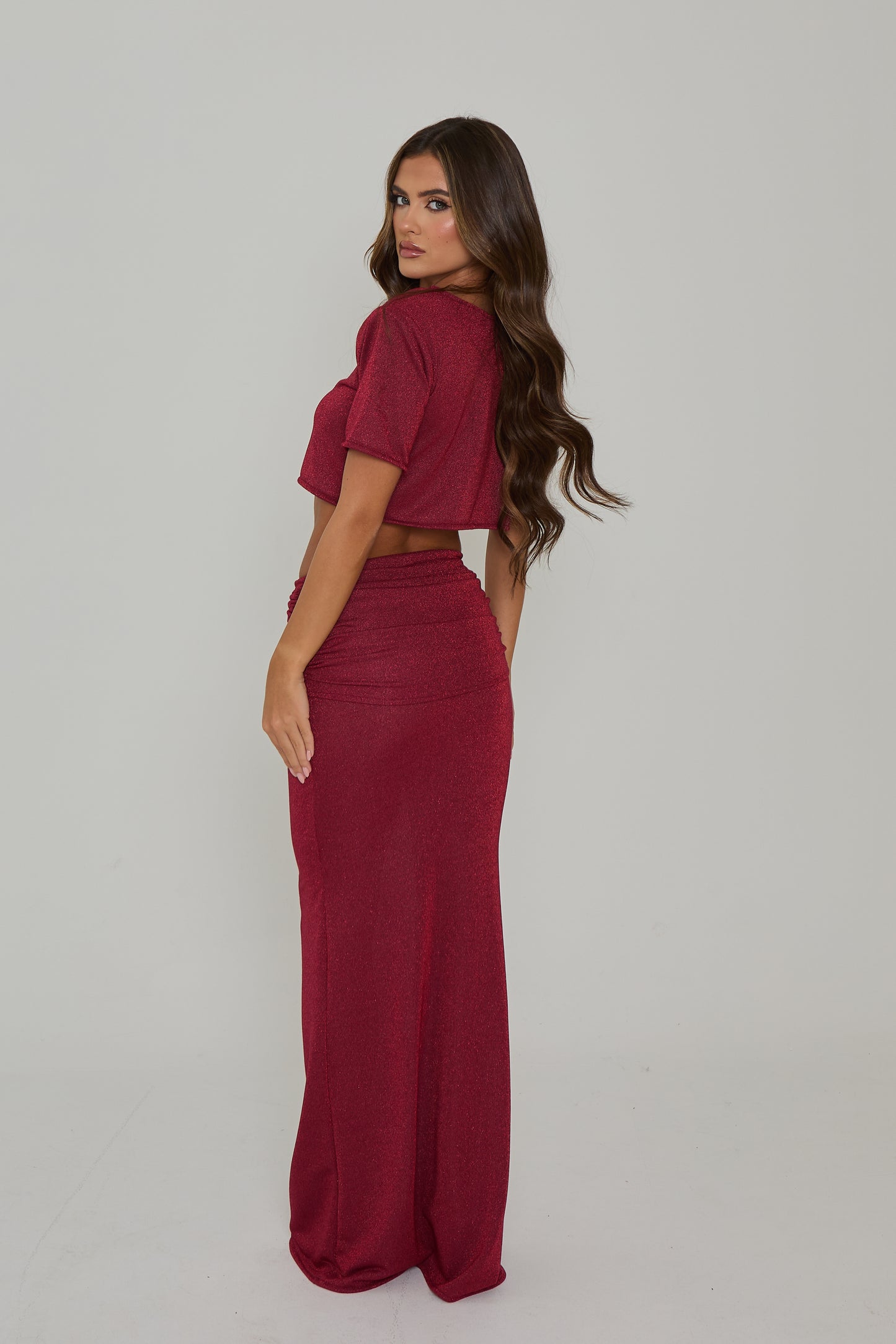 Belle Red Sparkle Maxi Set / PRE ORDER